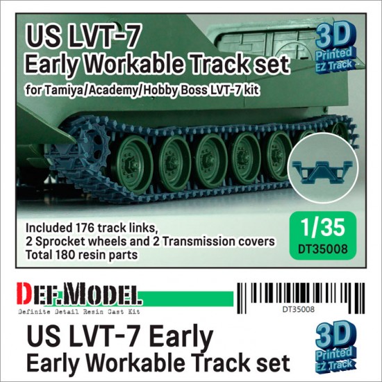 1/35 US LVT-7 Early Workable Track set for Tamiya/Academy/HobbyBoss kits 1/35 US LVT-7 Early Workable Track set for Tamiya/Academy/HobbyBoss kits