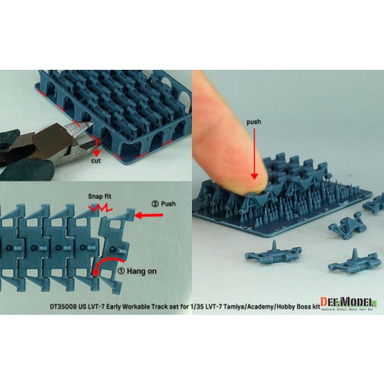 1/35 US LVT-7 Early Workable Track set for Tamiya/Academy/HobbyBoss kits 1/35 US LVT-7 Early Workable Track set for Tamiya/Academy/HobbyBoss kits