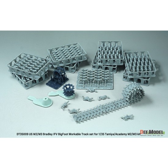1/35 US M2/M3 Bradley APC BigFoot Workable Track set for Tamiya/Academy M2/M3 kits 1/35 US M2/M3 Bradley APC BigFoot Workable Track set for Tamiya/Academy M2/M3 kits