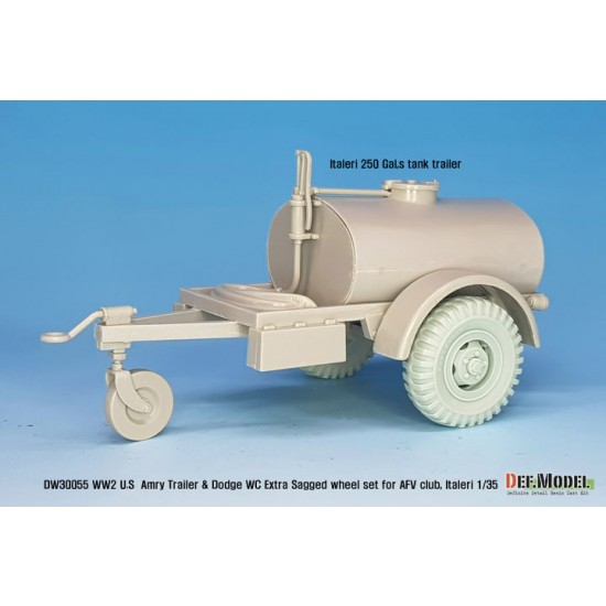 1/35 US Army Trailer & Dodge WC Extra Sagged Wheel set for AFV Club/Italeri kits 1/35 US Army Trailer & Dodge WC Extra Sagged Wheel set for AFV Club/Italeri kits