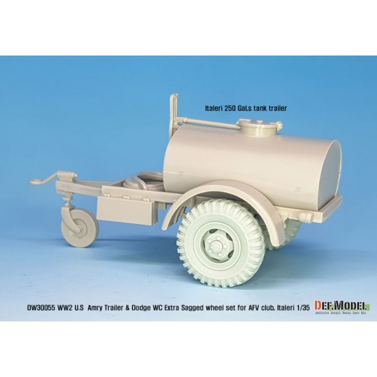 1/35 US Army Trailer & Dodge WC Extra Sagged Wheel set for AFV Club/Italeri kits 1/35 US Army Trailer & Dodge WC Extra Sagged Wheel set for AFV Club/Italeri kits