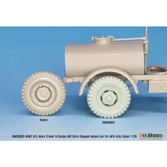 1/35 US Army Trailer & Dodge WC Extra Sagged Wheel set for AFV Club/Italeri kits 1/35 US Army Trailer & Dodge WC Extra Sagged Wheel set for AFV Club/Italeri kits