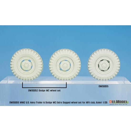 1/35 US Army Trailer & Dodge WC Extra Sagged Wheel set for AFV Club/Italeri kits 1/35 US Army Trailer & Dodge WC Extra Sagged Wheel set for AFV Club/Italeri kits
