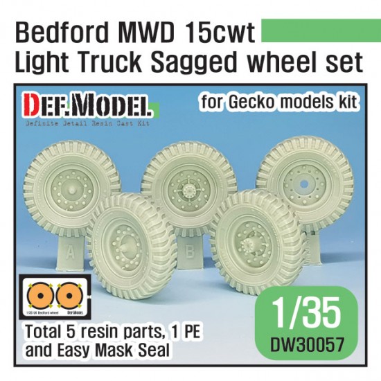 1/35 British Bedford MWD Light Truck Wheel set for Gecko kits
