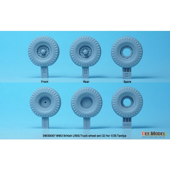 1/35 WWII British LRDG Truck Wheel set #2 for Tamiya kit 1/35 WWII British LRDG Truck Wheel set #2 for Tamiya kit