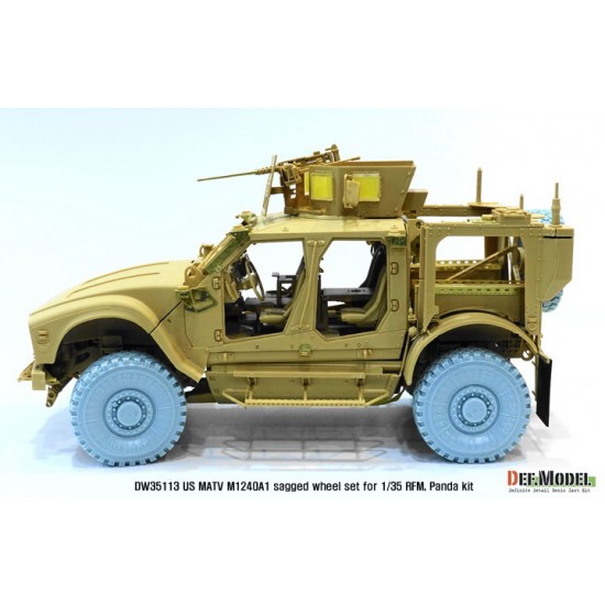 1/35 US M1240A1 M-atv Sagged Wheel set for Rye Field Model 1/35 US M1240A1 M-atv Sagged Wheel set for Rye Field Model