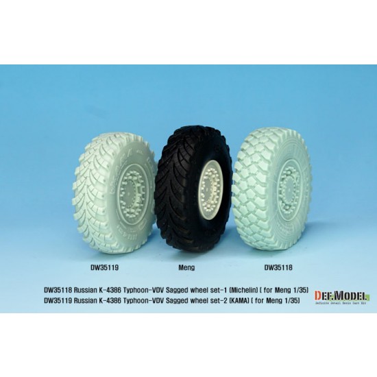 1/35 Russian K-4386 Typhoon-VDV Sagged Wheel set-1 for Meng Model 1/35 Russian K-4386 Typhoon-VDV Sagged Wheel set-1 for Meng Model
