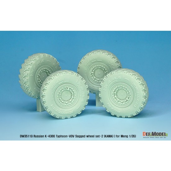 1/35 Russian K-4386 Typhoon-VDV Sagged Wheel set-2 for Meng Model 1/35 Russian K-4386 Typhoon-VDV Sagged Wheel set-2 for Meng Model