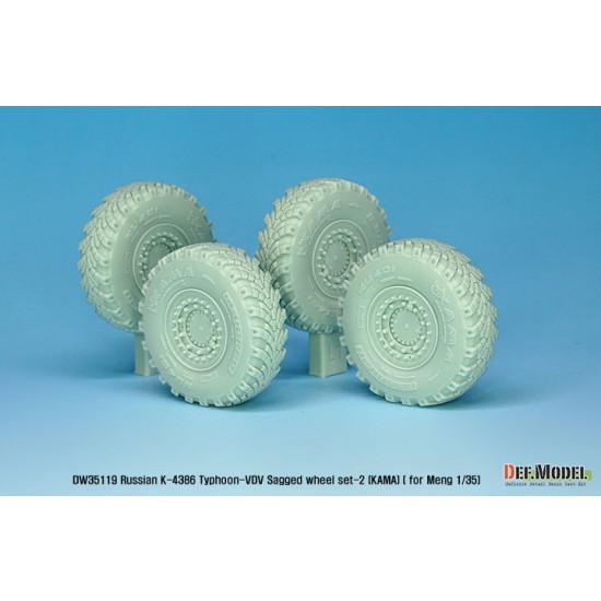 1/35 Russian K-4386 Typhoon-VDV Sagged Wheel set-2 for Meng Model 1/35 Russian K-4386 Typhoon-VDV Sagged Wheel set-2 for Meng Model