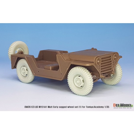 1/35 US M151A1 Early Sagged Wheel set w/Front Suspension for Tamiya/Academy kits 1/35 US M151A1 Early Sagged Wheel set w/Front Suspension for Tamiya/Academy kits