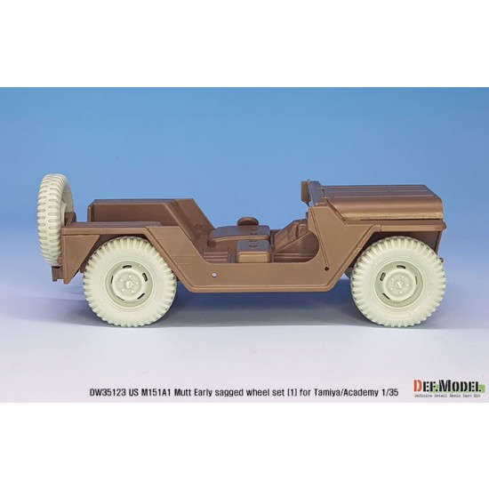 1/35 US M151A1 Early Sagged Wheel set w/Front Suspension for Tamiya/Academy kits 1/35 US M151A1 Early Sagged Wheel set w/Front Suspension for Tamiya/Academy kits