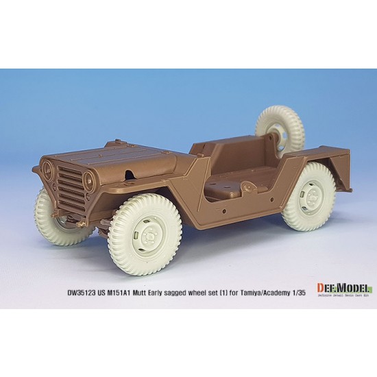 1/35 US M151A1 Early Sagged Wheel set w/Front Suspension for Tamiya/Academy kits 1/35 US M151A1 Early Sagged Wheel set w/Front Suspension for Tamiya/Academy kits