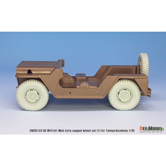 1/35 US M151A1 Early Sagged Wheel set w/Front Suspension for Tamiya/Academy kits 1/35 US M151A1 Early Sagged Wheel set w/Front Suspension for Tamiya/Academy kits