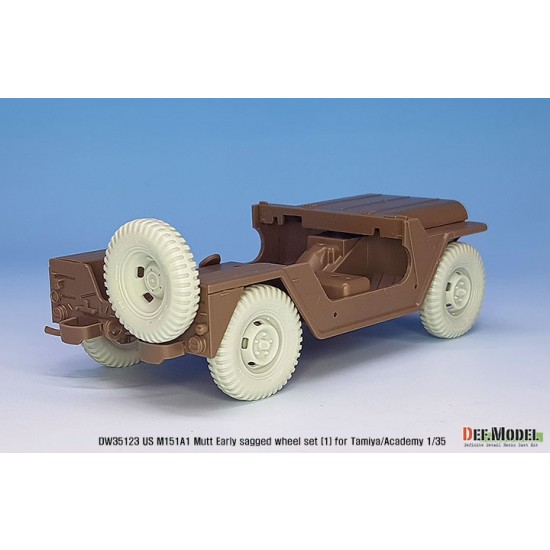 1/35 US M151A1 Early Sagged Wheel set w/Front Suspension for Tamiya/Academy kits 1/35 US M151A1 Early Sagged Wheel set w/Front Suspension for Tamiya/Academy kits