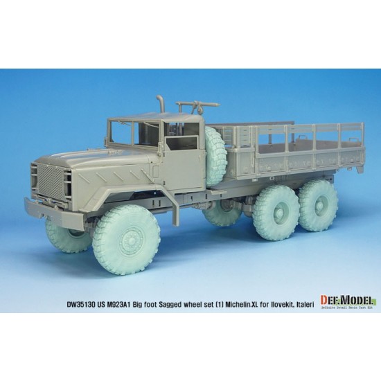 1/35 US M923A1 Big Foot Sagged Wheel set #1 Mich.XL for I Love/Italeri kits 1/35 US M923A1 Big Foot Sagged Wheel set #1 Mich.XL for I Love/Italeri kits
