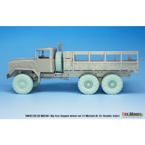 1/35 US M923A1 Big Foot Sagged Wheel set #1 Mich.XL for I Love/Italeri kits 1/35 US M923A1 Big Foot Sagged Wheel set #1 Mich.XL for I Love/Italeri kits