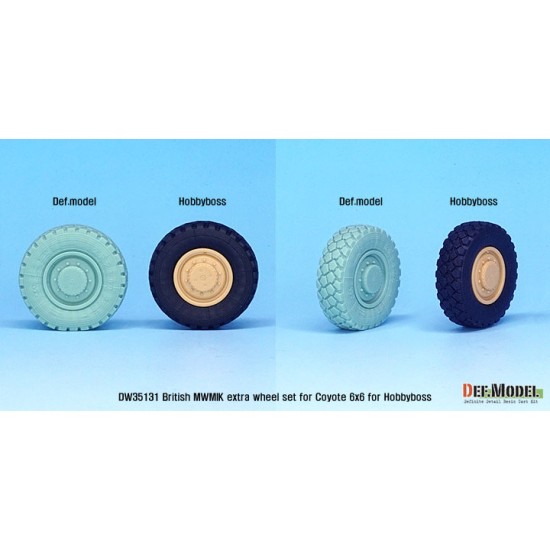 1/35 British MWMIK 6X6 Coyote Extra Sagged Wheel set for HobbyBoss kits 1/35 British MWMIK 6X6 Coyote Extra Sagged Wheel set for HobbyBoss kits
