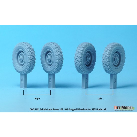 1/35 British Land Rover 109 LWB Wheel set for italeri kits 1/35 British Land Rover 109 LWB Wheel set for italeri kits