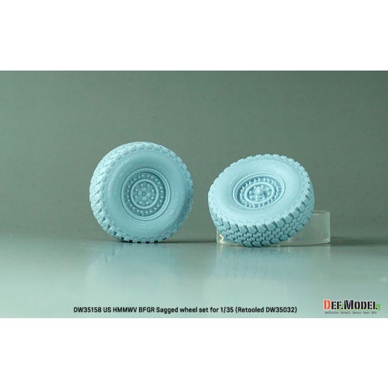 1/35 US M1151 HMMWV BFGR Sagged Wheel set 1/35 US M1151 HMMWV BFGR Sagged Wheel set