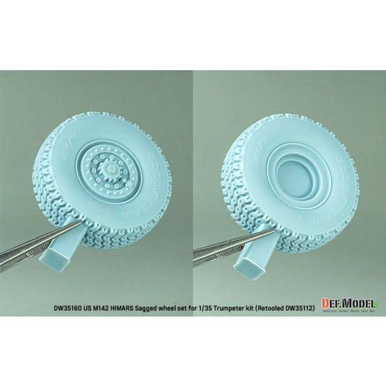 1/35 US M142 HIMARS Sagged Wheel set for Trumpeter kit 1/35 US M142 HIMARS Sagged Wheel set for Trumpeter kit