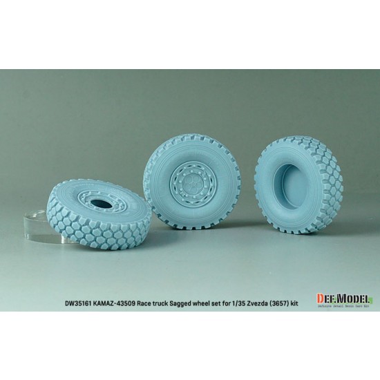 1/35 KAMAZ-43509 Race Truck Sagged Wheel set for Zvezda #3657 1/35 KAMAZ-43509 Race Truck Sagged Wheel set for Zvezda #3657