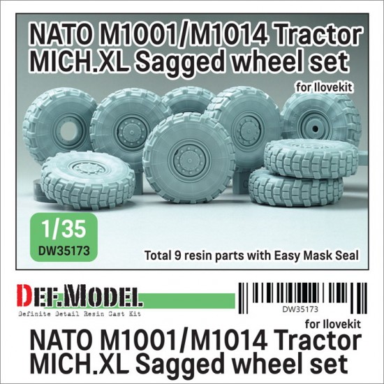 1/35 NATO M1014 MAN Tractor Sagged Wheel set Mich.XL for I LOVE KIT 1/35 NATO M1014 MAN Tractor Sagged Wheel set Mich.XL for I LOVE KIT