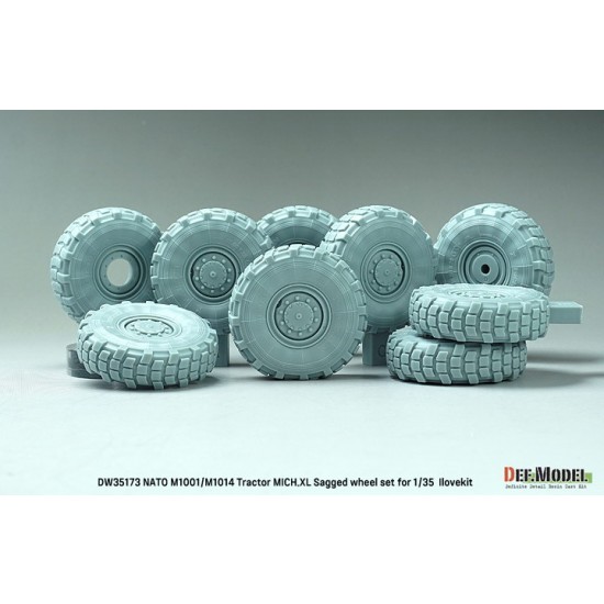 1/35 NATO M1014 MAN Tractor Sagged Wheel set Mich.XL for I LOVE KIT 1/35 NATO M1014 MAN Tractor Sagged Wheel set Mich.XL for I LOVE KIT