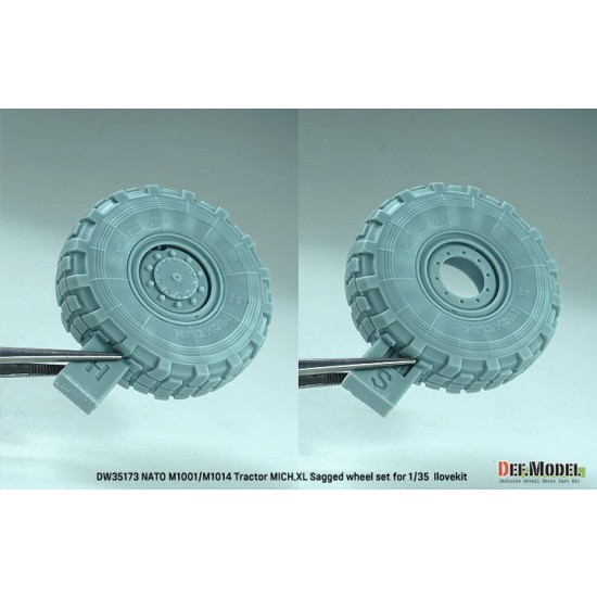 1/35 NATO M1014 MAN Tractor Sagged Wheel set Mich.XL for I LOVE KIT 1/35 NATO M1014 MAN Tractor Sagged Wheel set Mich.XL for I LOVE KIT