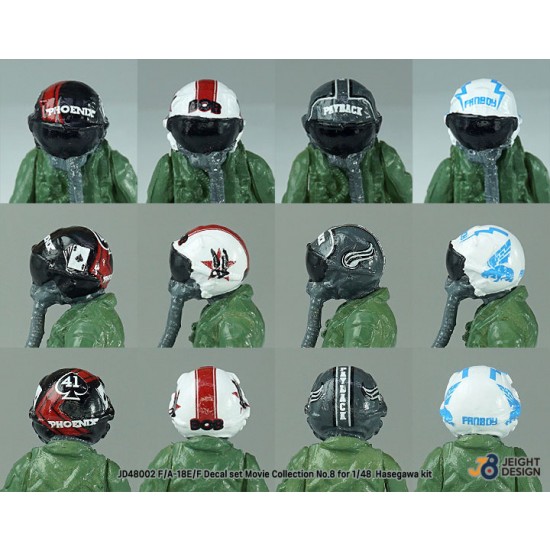 1/48 Movie Collection No.8 F/A-18E/F Super Hornet Decal set for Hasegawa kits 1/48 Movie Collection No.8 F/A-18E/F Super Hornet Decal set for Hasegawa kits