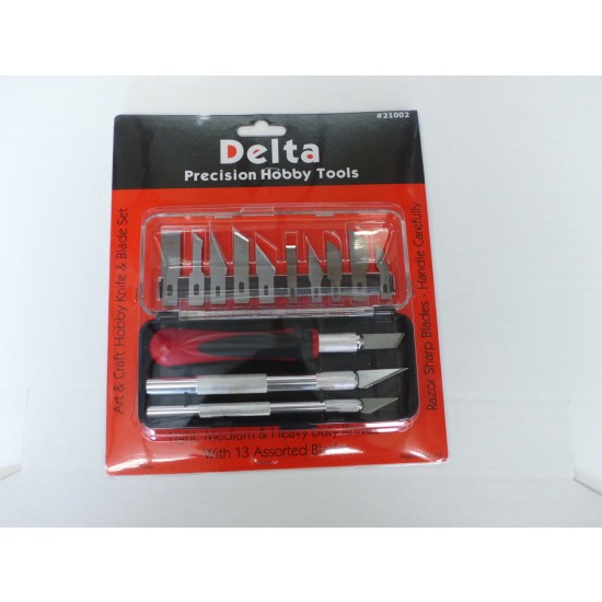 Hobby Knife Set with Chest (3 Knives + 10 Blades + Case) Hobby Knife Set with Chest (3 Knives + 10 Blades + Case)