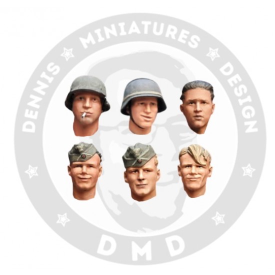 1/35 Heads Wehrmacht (6pcs) 1/35 Heads Wehrmacht (6pcs)