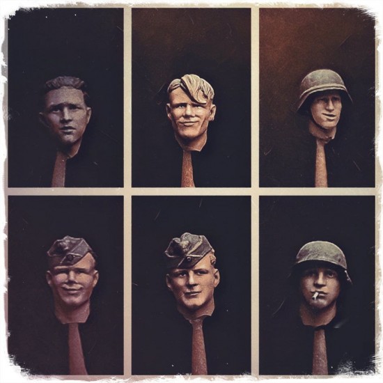 1/35 Heads Wehrmacht (6pcs) 1/35 Heads Wehrmacht (6pcs)