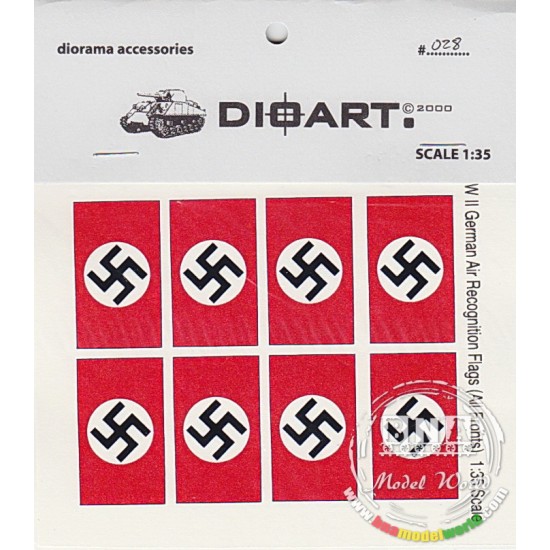 1/35 WWII German Air-Recognition (Swastika) Flags 1/35 WWII German Air-Recognition (Swastika) Flags