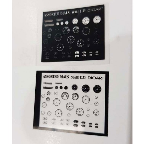 1/35 All Periods - Assorted Gauges/Dials for Vehicles and Radios (Clear Film) 1/35 All Periods - Assorted Gauges/Dials for Vehicles and Radios (Clear Film)