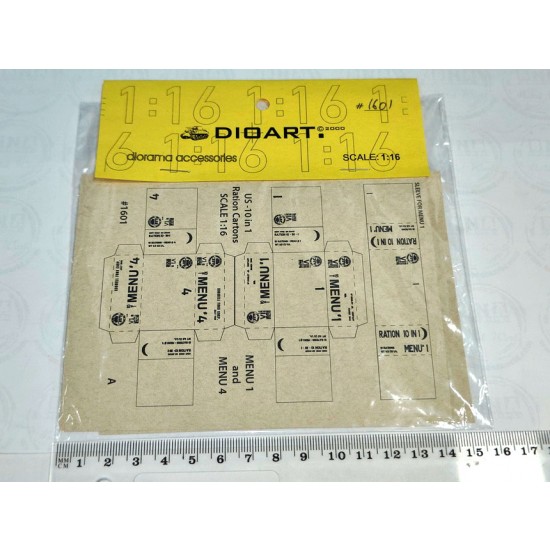 1/16 US WWII 10 in 1 Ration Cartons (x2 sheet, bond) 1/16 US WWII 10 in 1 Ration Cartons (x2 sheet, bond)