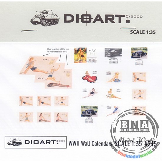 1/35 WWII Wall Calendars (full colour, bond) 1/35 WWII Wall Calendars (full colour, bond)