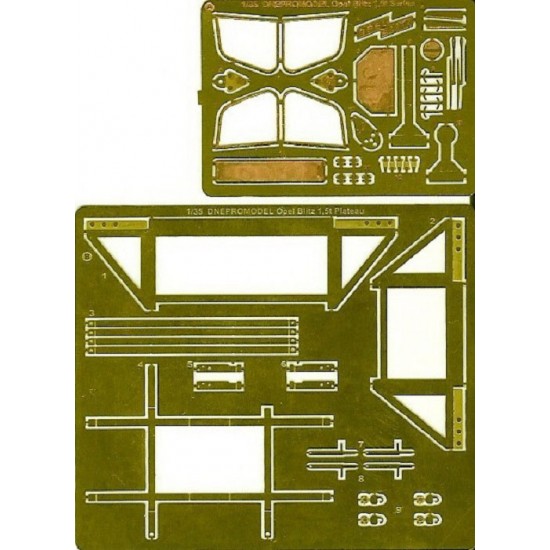 1/35 Opel Blitz Type 2.5-32 (1.5 Ton) Upgrade Set for ICM kits #35401/35402 1/35 Opel Blitz Type 2.5-32 (1.5 Ton) Upgrade Set for ICM kits #35401/35402
