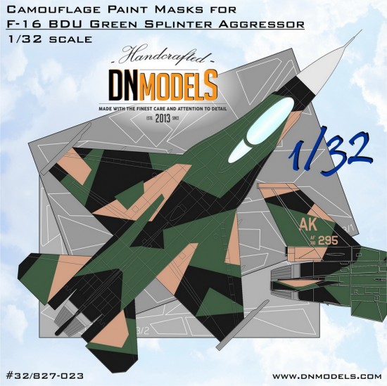 1/32 F-16C BDU Green Splinter Aggressor Camouflage Paint Masks for Tamiya kits 1/32 F-16C BDU Green Splinter Aggressor Camouflage Paint Masks for Tamiya kits