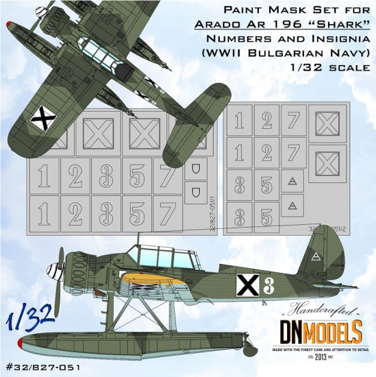 1/32 Arado AR 196 Insignia Paint Masking 1/32 Arado AR 196 Insignia Paint Masking