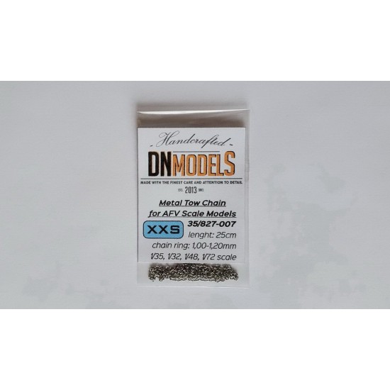 1/48, 1/72 AFV Small Metal Tow Chain 1/48, 1/72 AFV Small Metal Tow Chain