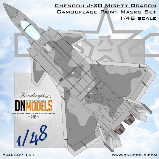 1/48 Chengdu J-20 Mighty Dragon Camouflage Paint Masks set 1/48 Chengdu J-20 Mighty Dragon Camouflage Paint Masks set