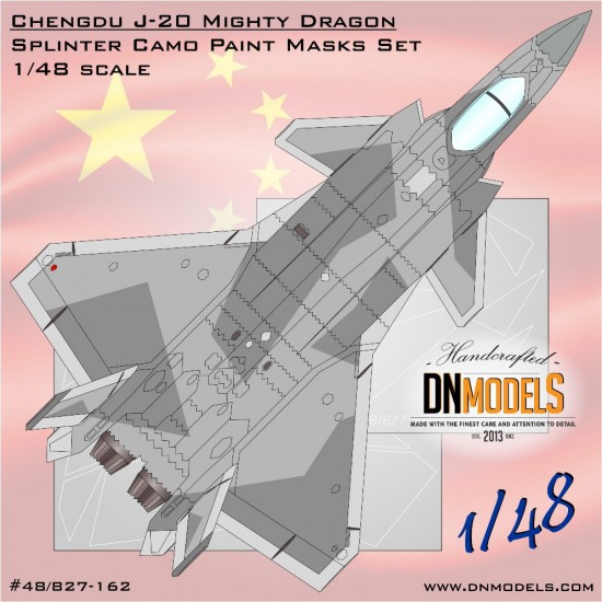 1/48 Chengdu J-20 Splinter Camouflage Paint Masks set 1/48 Chengdu J-20 Splinter Camouflage Paint Masks set