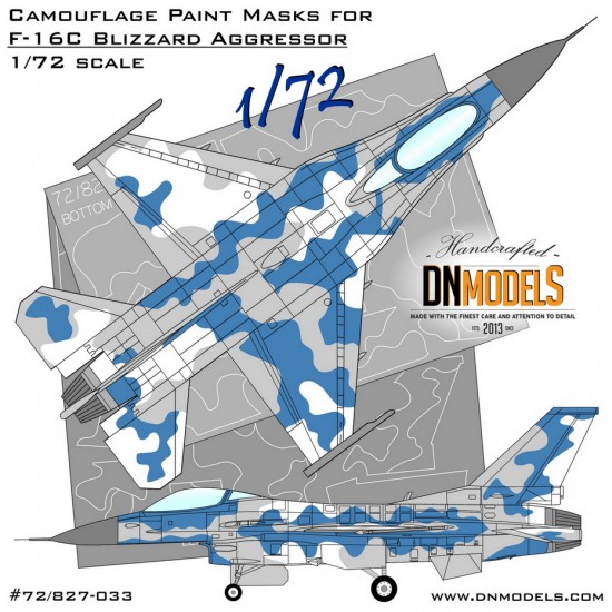 1/72 F-16C Blizzard Aggressor Camouflage Paint Mask Set for Tamiya kits 1/72 F-16C Blizzard Aggressor Camouflage Paint Mask Set for Tamiya kits