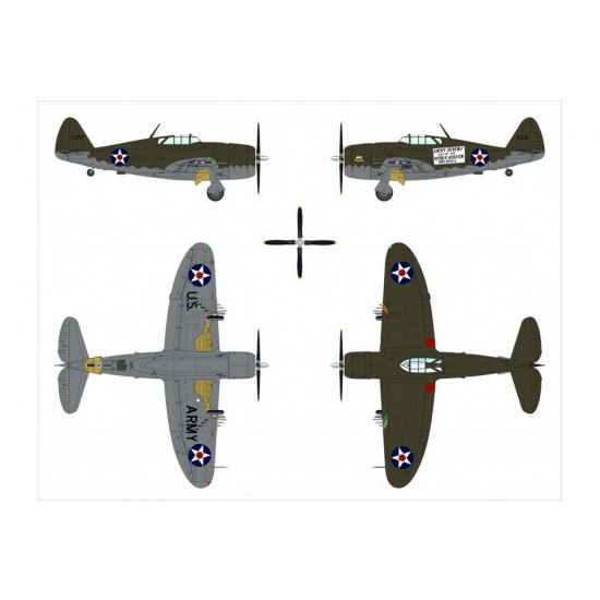 1/48 Republic P-47B Thunderbolt Fighter-bomber 1/48 Republic P-47B Thunderbolt Fighter-bomber
