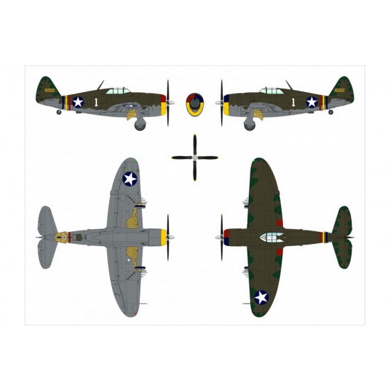 1/48 Republic P-47B Thunderbolt Fighter-bomber 1/48 Republic P-47B Thunderbolt Fighter-bomber