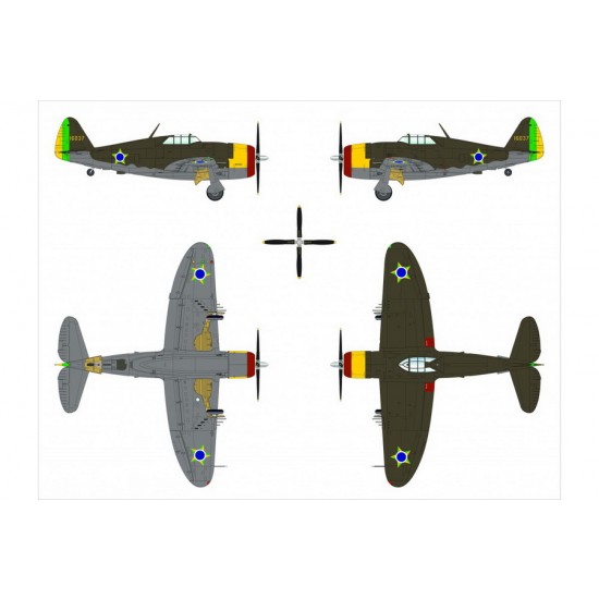 1/48 Republic P-47B Thunderbolt Fighter-bomber 1/48 Republic P-47B Thunderbolt Fighter-bomber
