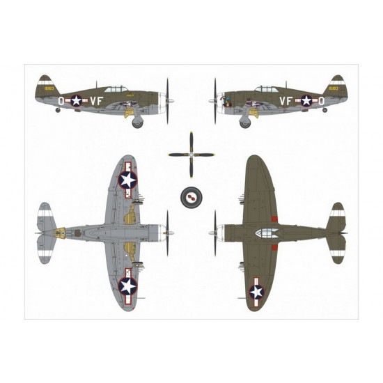 1/48 Republic P-47C-2 Thunderbolt Fighter-bomber 1/48 Republic P-47C-2 Thunderbolt Fighter-bomber