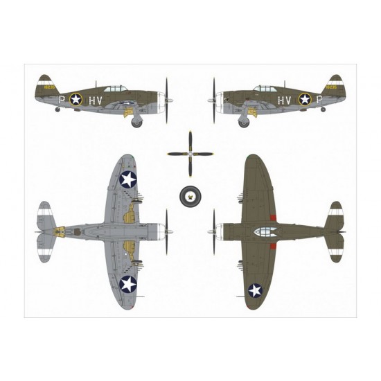 1/48 Republic P-47C-2 Thunderbolt Fighter-bomber 1/48 Republic P-47C-2 Thunderbolt Fighter-bomber