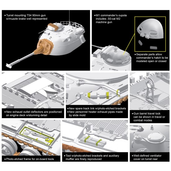 1/35 Modern AFV Series - M48A1 Patton [Smart Kit]