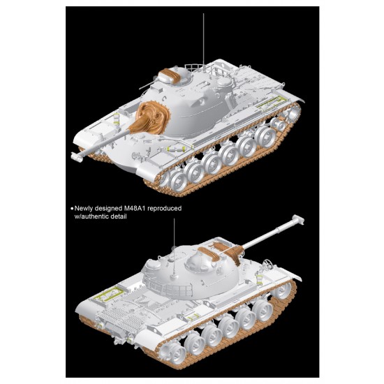 1/35 Modern AFV Series - M48A1 Patton [Smart Kit]